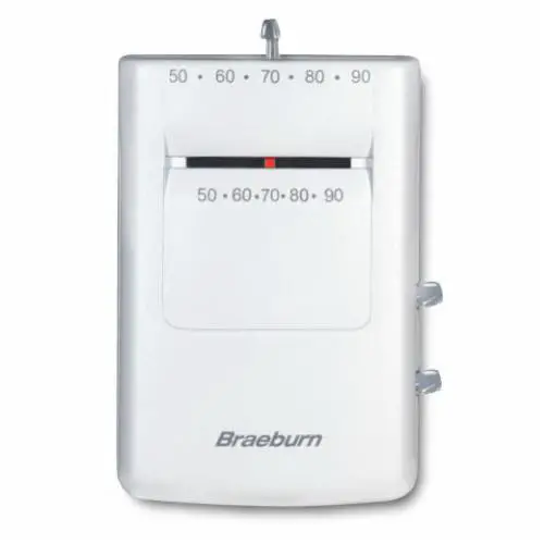 Braeburn Mercury-free Mechanical Thermostats User Manual [5001 Heat, 1 Cool505 Heat Only]