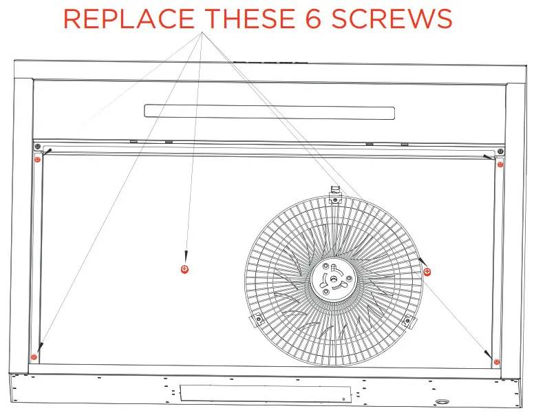 XOE230 30 Inch Under Cabinet Range Hood - 6 SCREWS