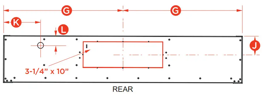 XOE230 30 Inch Under Cabinet Range Hood - REAR VENT