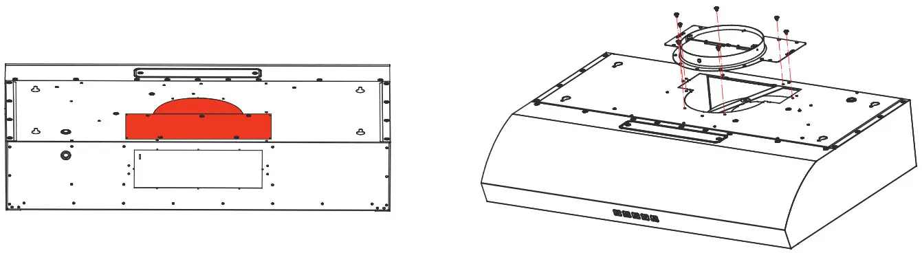 XOE230 30 Inch Under Cabinet Range Hood - vented installation 4