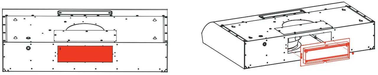 XOE230 30 Inch Under Cabinet Range Hood - vented installation 6