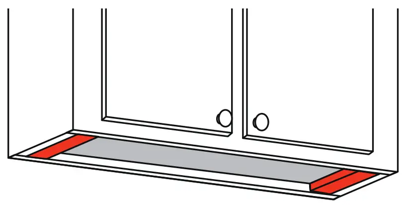 XOE230 30 Inch Under Cabinet Range Hood - wooden spacers