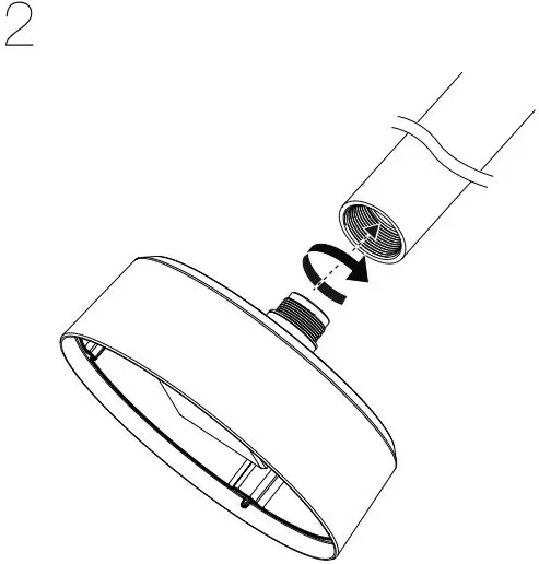 Hanwha Techwin SBP-317HMWP Hanging Mount Cup Adapter-FIG4