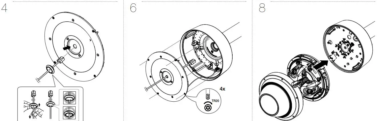 Hanwha Techwin SBP-317HMWP Hanging Mount Cup Adapter-FIG6