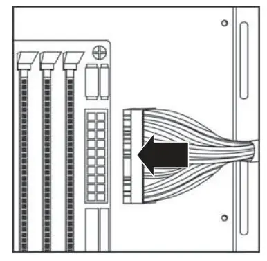 DYNEX DX-400WPS -DX-520WPS Dynex ATX 400 - main power connector