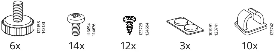 IKEA 503.034.29 VITTSJO TV Bench Instruction-1