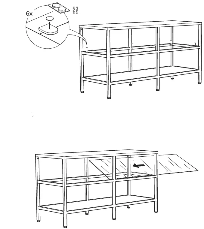 IKEA 503.034.29 VITTSJO TV Bench Instruction-10