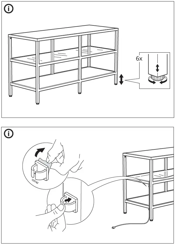 IKEA 503.034.29 VITTSJO TV Bench Instruction-11