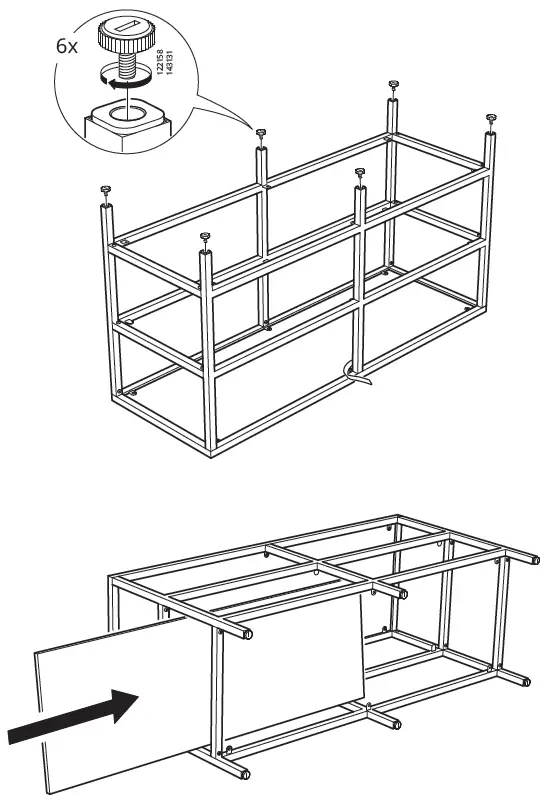IKEA 503.034.29 VITTSJO TV Bench Instruction-7