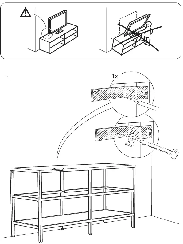 IKEA 503.034.29 VITTSJO TV Bench Instruction-9
