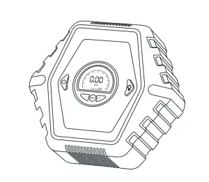 Merece CZK-3659 Portable Car Tire Inflator-- Inflator