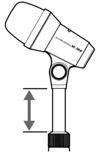 YEASU M-100 Dual-Element Microphone - Height adjustment ring