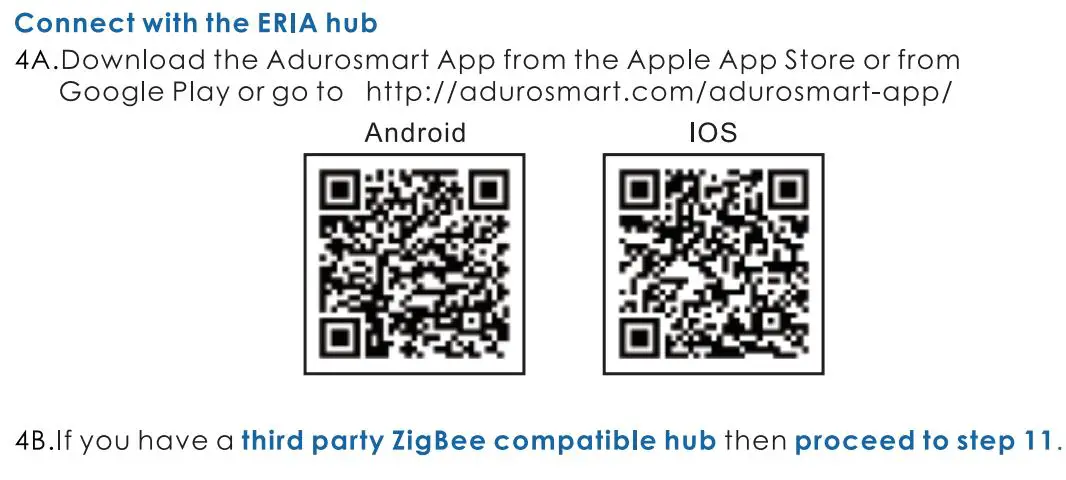 ADUROSMART ERIA Smart LED Strip User Manual - Connect with the ERIA hub