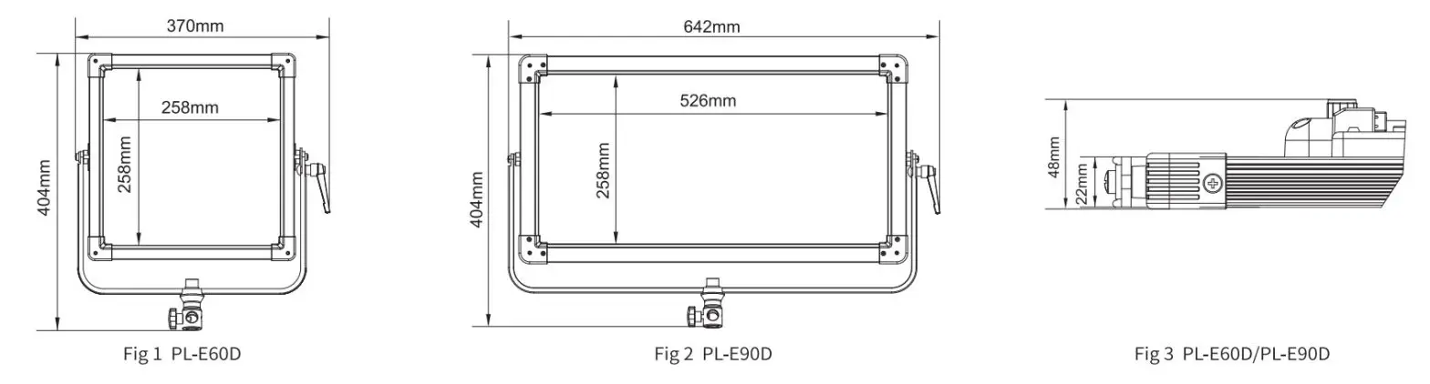 SWIT PL E60D Edge Mounted SMD Panel LED Light - figure 1