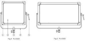 SWIT PL E60D Edge Mounted SMD Panel LED Light - figure 2