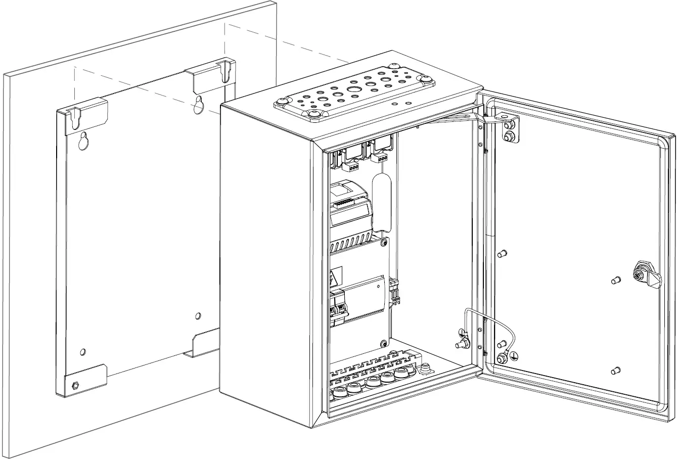 Installing CAB100A with Mounting Frame 02