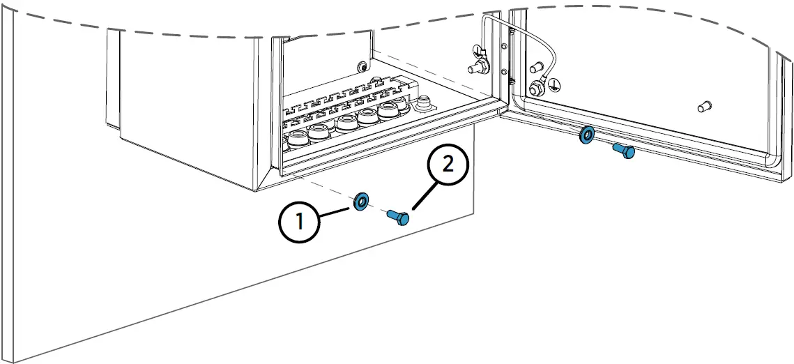 Installing CAB100A with Mounting Frame 03
