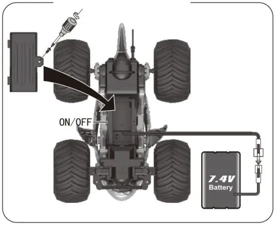 FIG 2 INSTALLING THE VEHICLE BATTERY