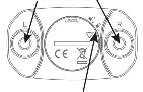 Magene H303 Heart Rate Sensor - Snaps of heart rate sensor electrodes, Rotation position for the battery holder