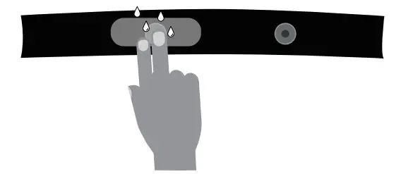 Magene H303 Heart Rate Sensor - Wet the electrode areas on the reverse side of the strap