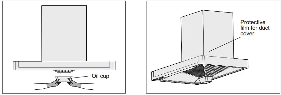 Panasonic FV-KTB2T61HK Range Hood- Installing the unit 2