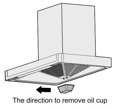Panasonic FV-KTB2T61HK Range Hood- Oil cup cleaning