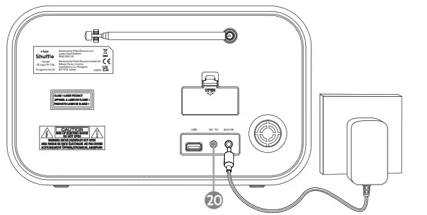 i-box 79273PI Shuffle Mini Hi-Fi Sound- DAB radio