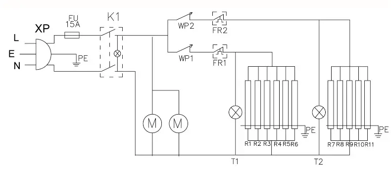 COSTWAY EP19236 Hot Dog Roller Grill Cooker Machine- Diagram