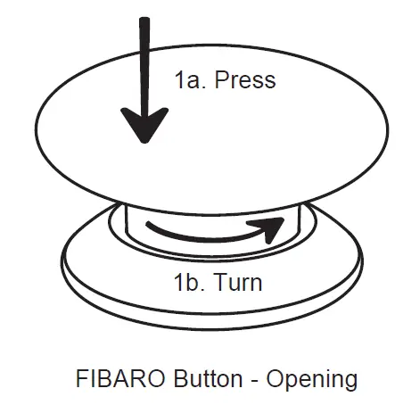 FIBARO FGPB-101 The Button Z-Wave Plus Scene Controller On-Off Trigger-1