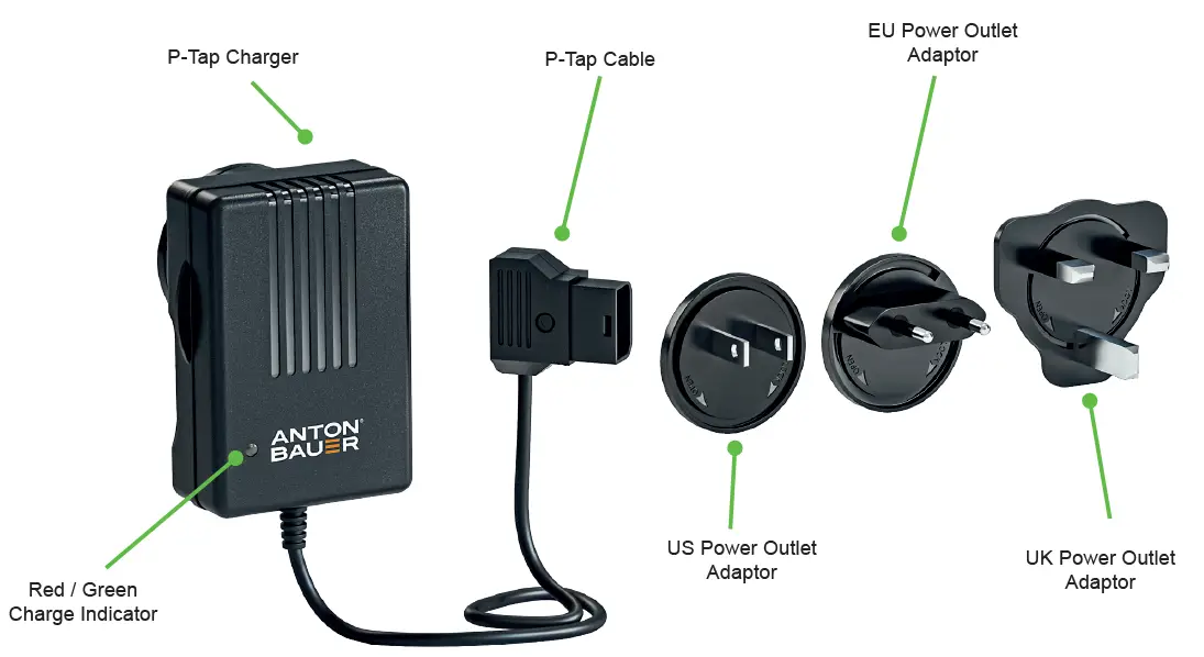 ANTON BAUER P-Tap Charger for Charging 14.4V Batteries 1