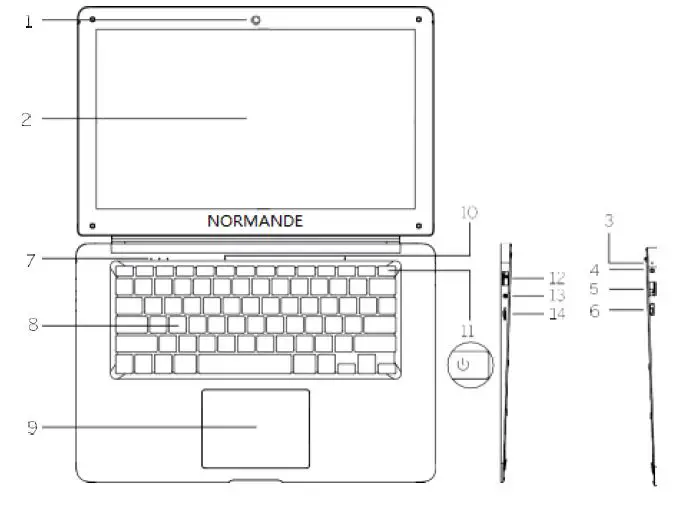 NORMANDE VSIM1001 Laptop Computer FIG-1