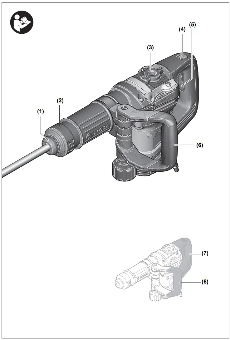BOSCH GSH 5 Professional Demolition Hammer with SDS Max - fig