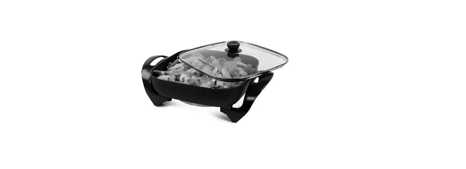 Homecraft Hcsk12bk 12-inch Electric Skillet With Glass Lid Instruction Manual Homecraft Hcsk12bk 12-inch Electric Skillet With Glass Lid Instruction Manual