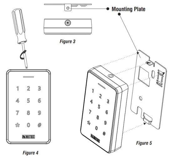 MATRIX ATOM RD100KM Cosec Atom Access Control Card Reader - fig 1
