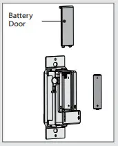 Hunter 99373 Ceiling Fan Remote Wall Control - battery