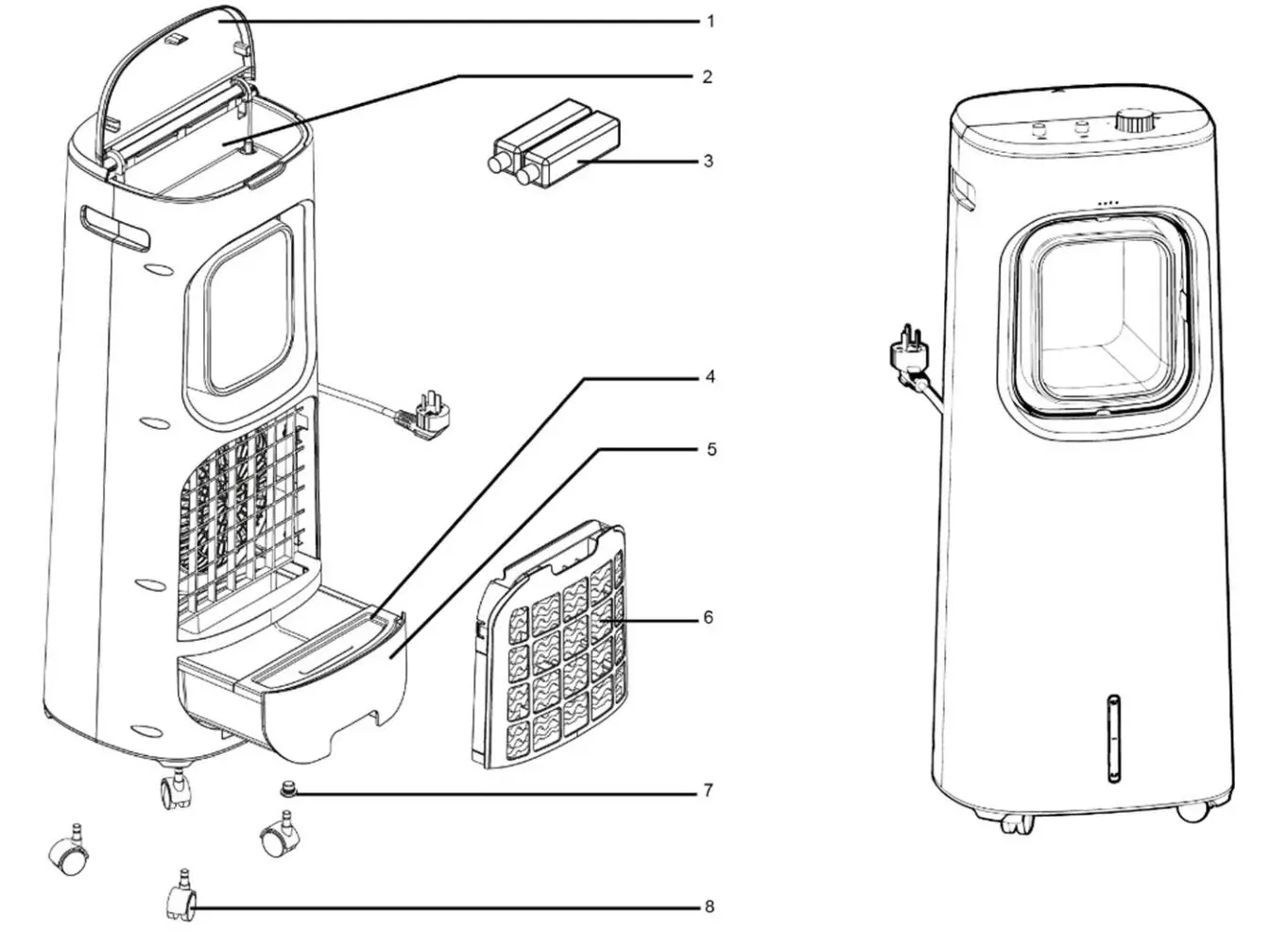 Artico SY.CL420 Portable Air Cooler - Product overview