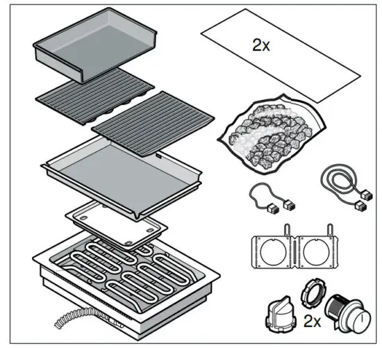 GAGGENAU VR 414 611 Electric Grill - figure 1