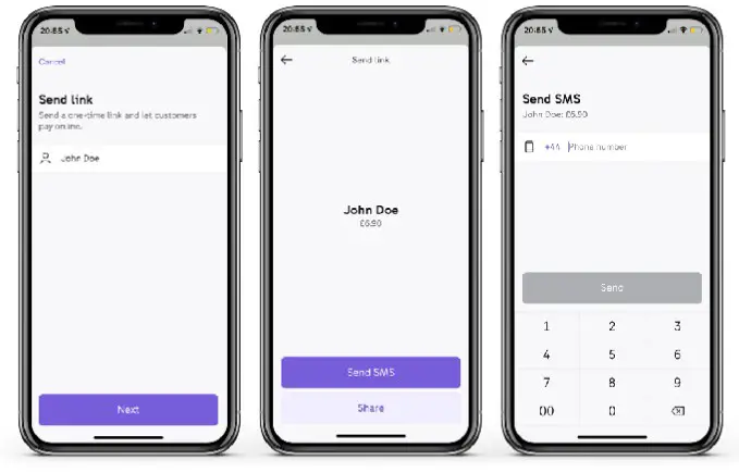 Zettle 68896 Payment Link - Fill up your customer and order details