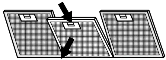 schweigen WM2190S Rangehood - handle and remove