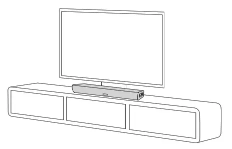 soundcore Soundbar Infini Mini Placement
