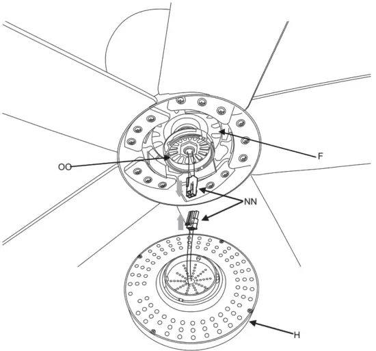 HOME DECORATORS COLLECTION SW19110 MWH Britton 52 Inch Ceiling Fan - fig 15
