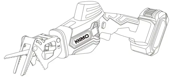 KIMO 9519 20V Cordless Recipro Saw