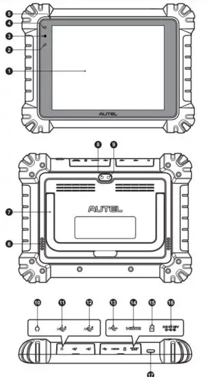 AUTEL-MaxiSys-MS909CV-Commercial-and-Heavy-Duty-Vehicle-Scan-Tool-FIG-1