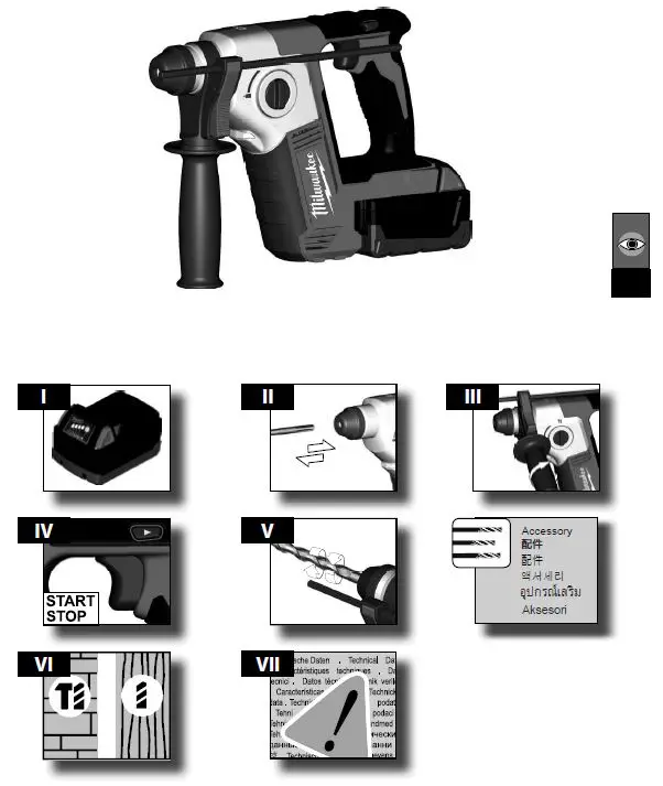 milwaukee M18 BH Compact Sds Hammer-1