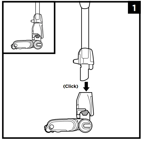 SHARK HZ500ANZ Corded Stick Vacuum - ASSEMBLY