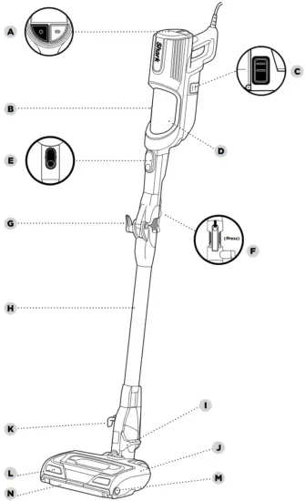 SHARK HZ500ANZ Corded Stick Vacuum - fig
