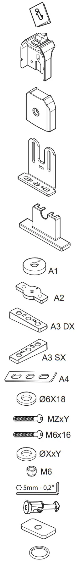 MENABO FIX 603FP Mounting Feet Fixpoint Professional - fig1