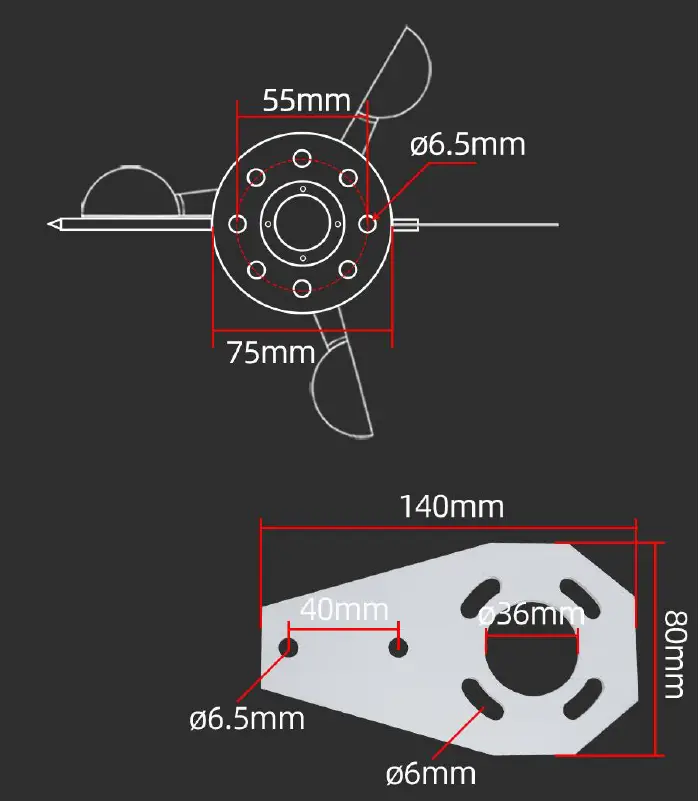 QUNBAO QM5388C CAN Bus Wind Speed and Direction Integrated Sensor fig 2
