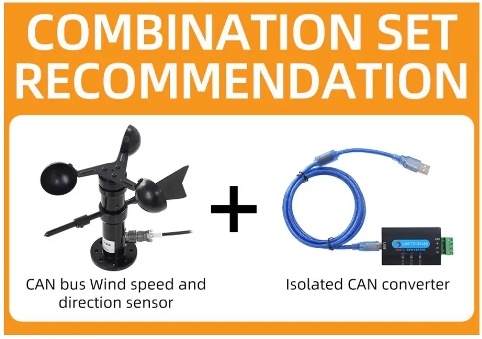 QUNBAO QM5388C CAN Bus Wind Speed and Direction Integrated Sensor fig 4