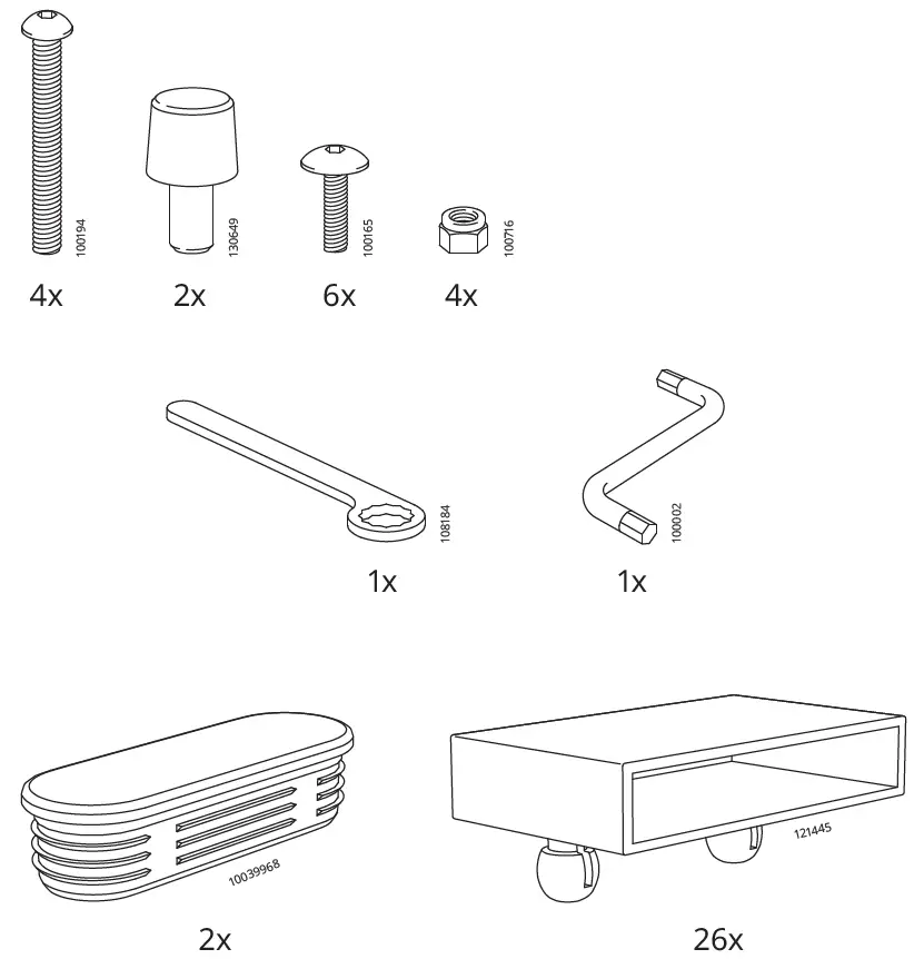 IKEA 904.483.26 Vitval Underbed Slatted Bed Base fig 2